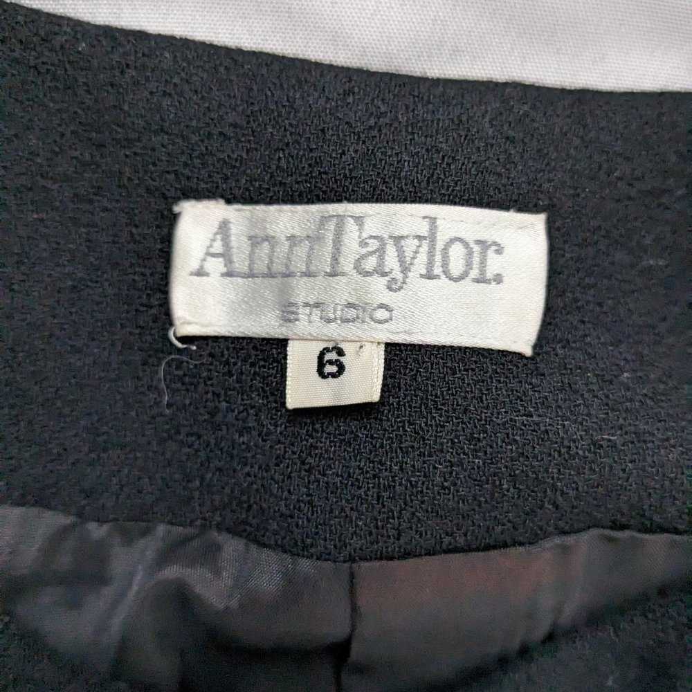 Ann Taylor Black Dress with Gold Buttons - Picture 6 of 7